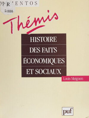 cover image of Histoire des faits économiques et sociaux